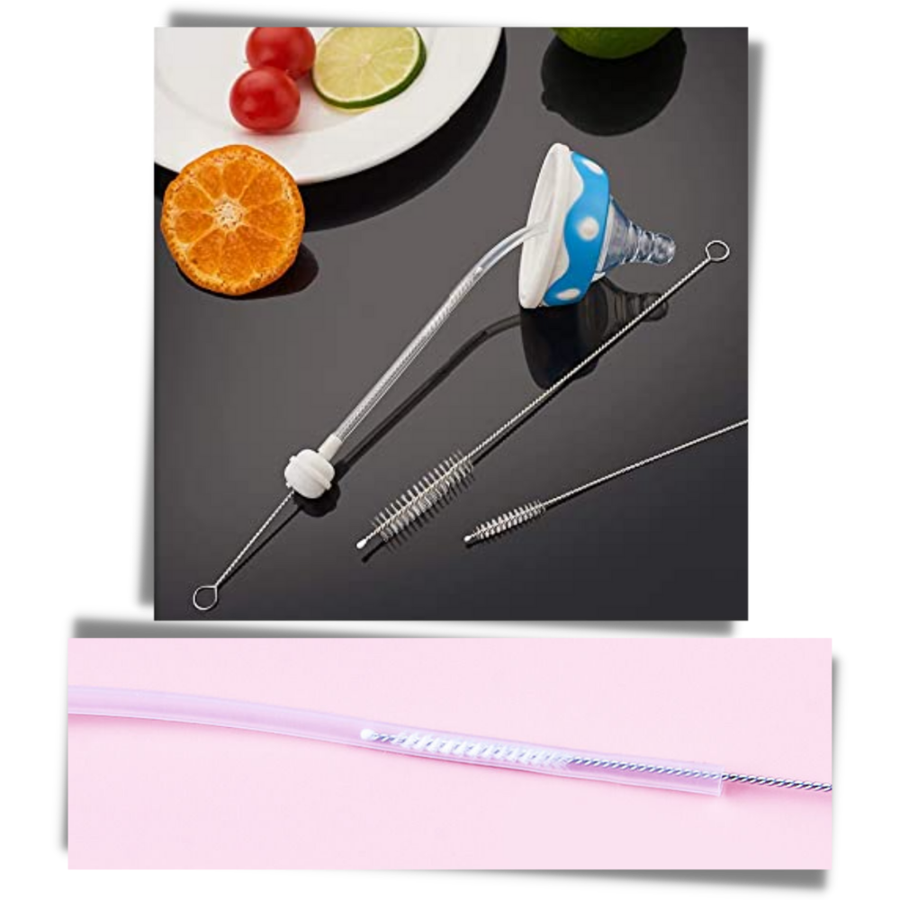 10-pakke sugerørsrensere med børste - Ozerty