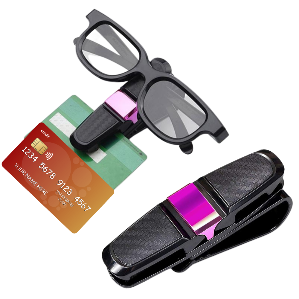 Solbrilleholder til solskærm i bilen - Ozerty