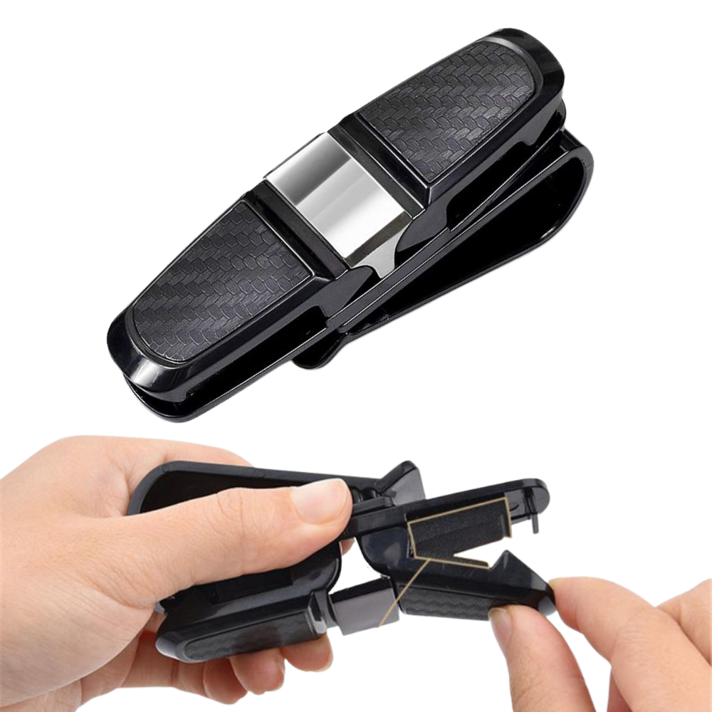 Solbrilleholder til solskærm i bilen - Ozerty