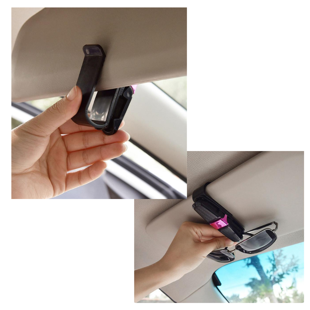 Solbrilleholder til solskærm i bilen - Ozerty