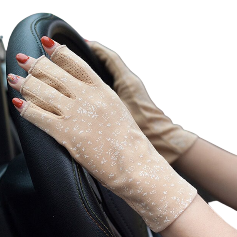 Stilfulde UV-beskyttende bomuldshandsker