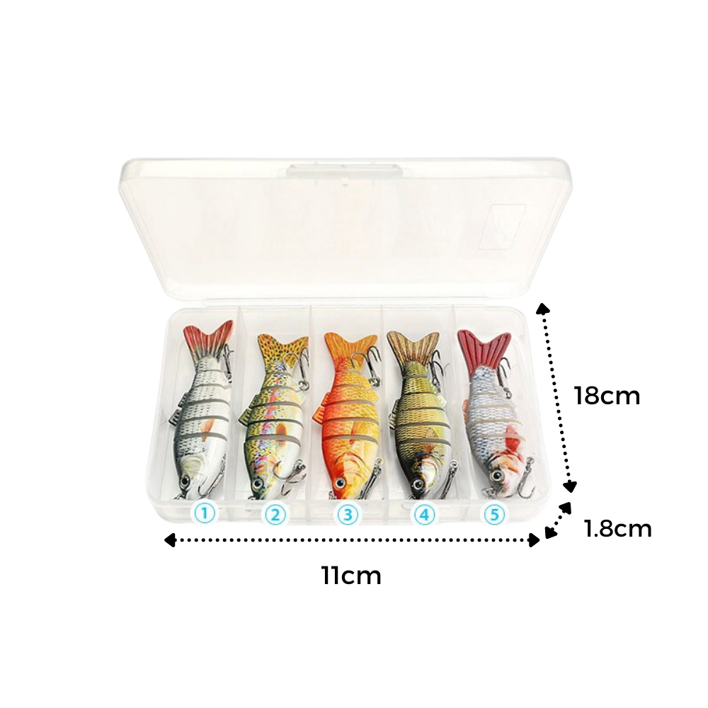 Sæt med kunstige wobbler-fiskelokker - Ozerty