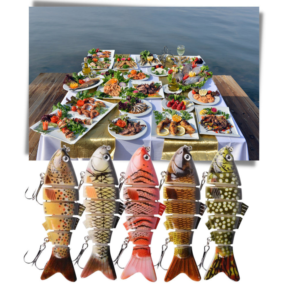 Sæt med kunstige wobbler-fiskelokker - Ozerty