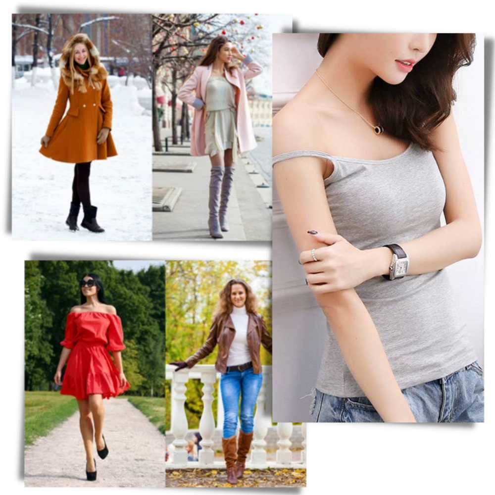 Camisole med indbygget bh - Ozerty