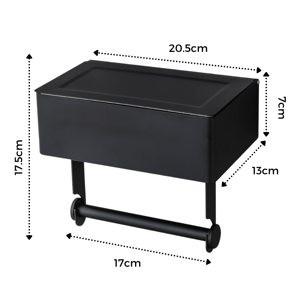 Toiletpapirsholder og papirlommetørklædeboks - Ozerty