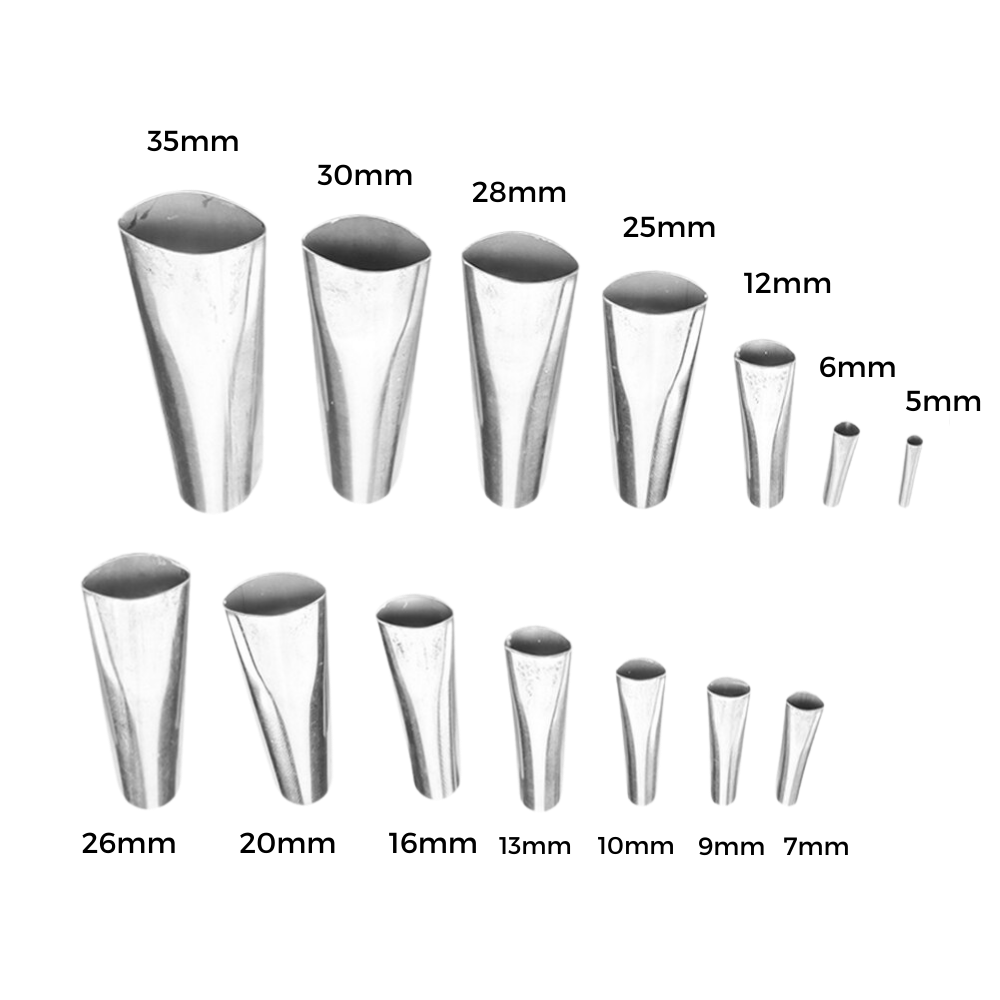 Sæt med tætningsdyser i rustfrit stål - Ozerty