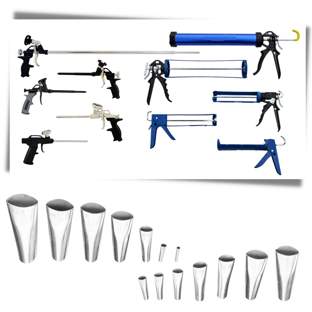 Sæt med tætningsdyser i rustfrit stål - Ozerty