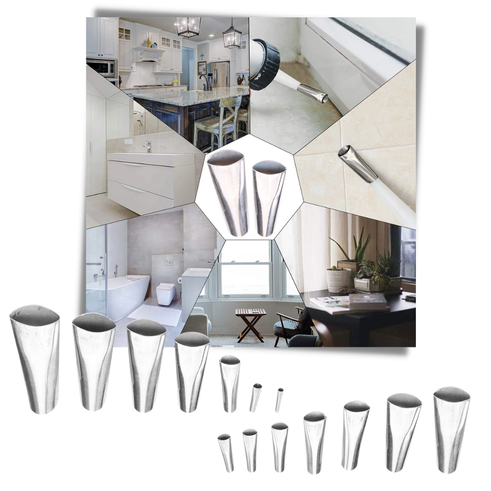 Sæt med tætningsdyser i rustfrit stål - Ozerty