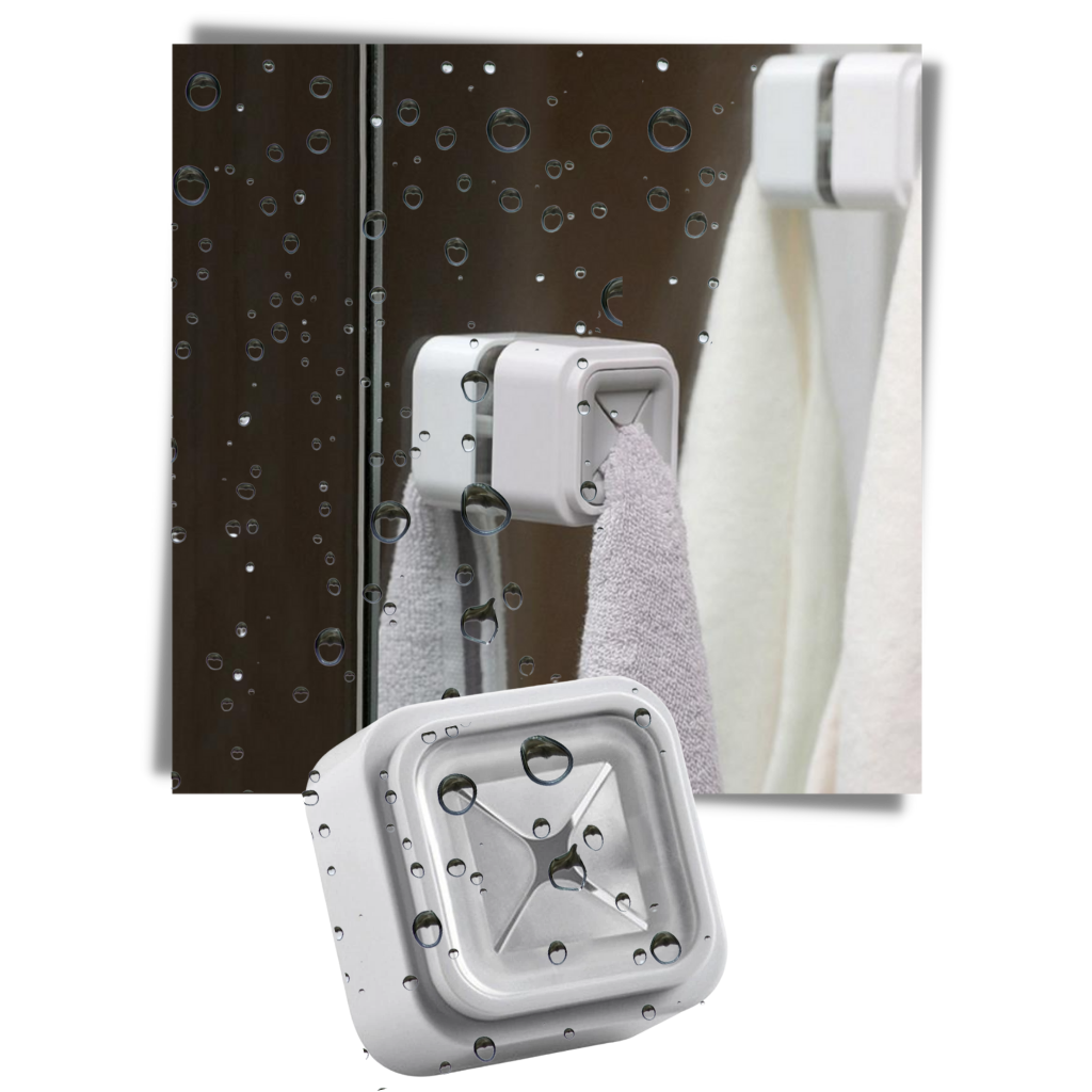 Pakke med 3 selvklæbende håndklædeholdere - Ozerty