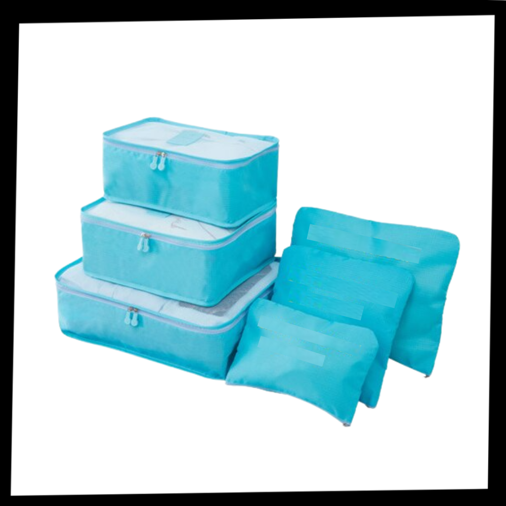 Sæt med 6 små rejsetasker til kufferter - Ozerty