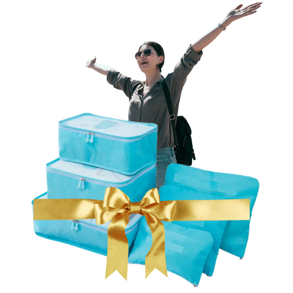 Sæt med 6 små rejsetasker til kufferter - Ozerty