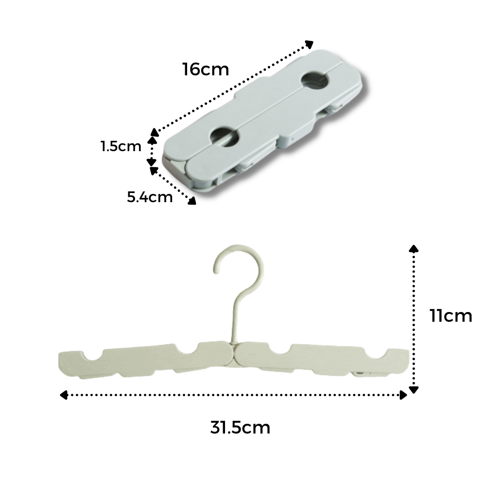 2-pakke bærbare tøjbøjler - Ozerty