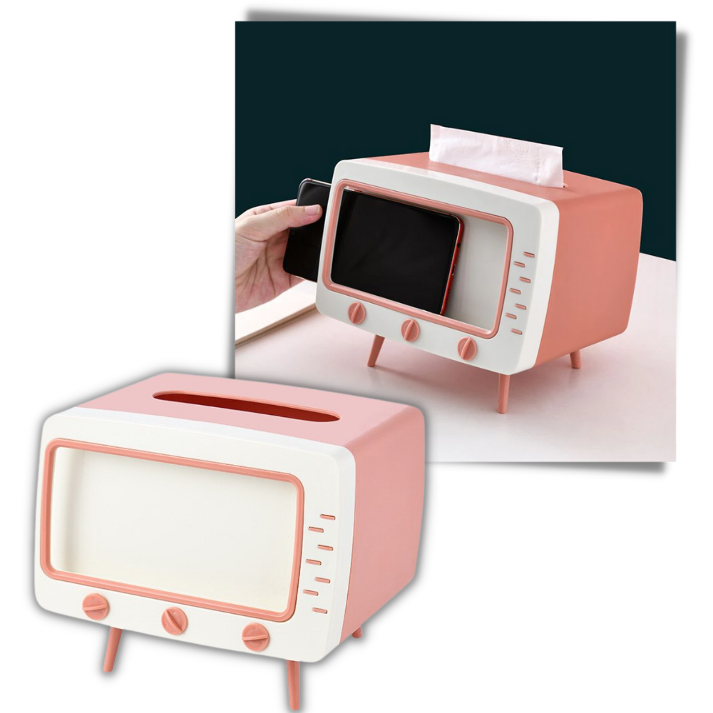 Papirdispenser med telefonholder - Ozerty