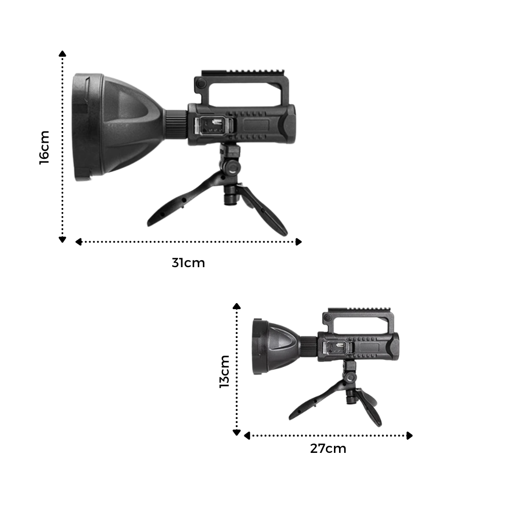 LED-lommelygte og stativ - Ozerty