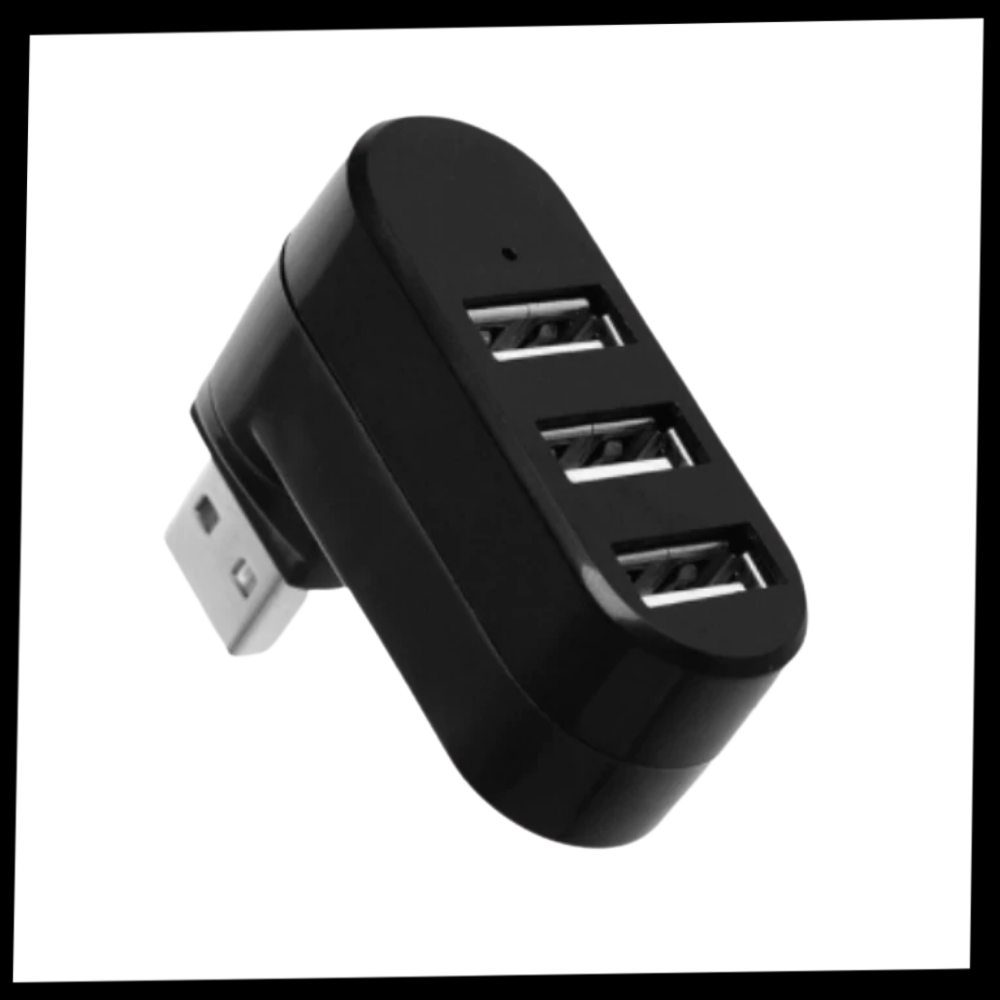 USB-roterende adapter med flere porte - Ozerty