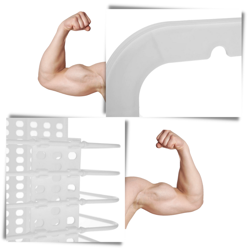 Foldbar vasketøjskurv i plast til væggen - Ozerty