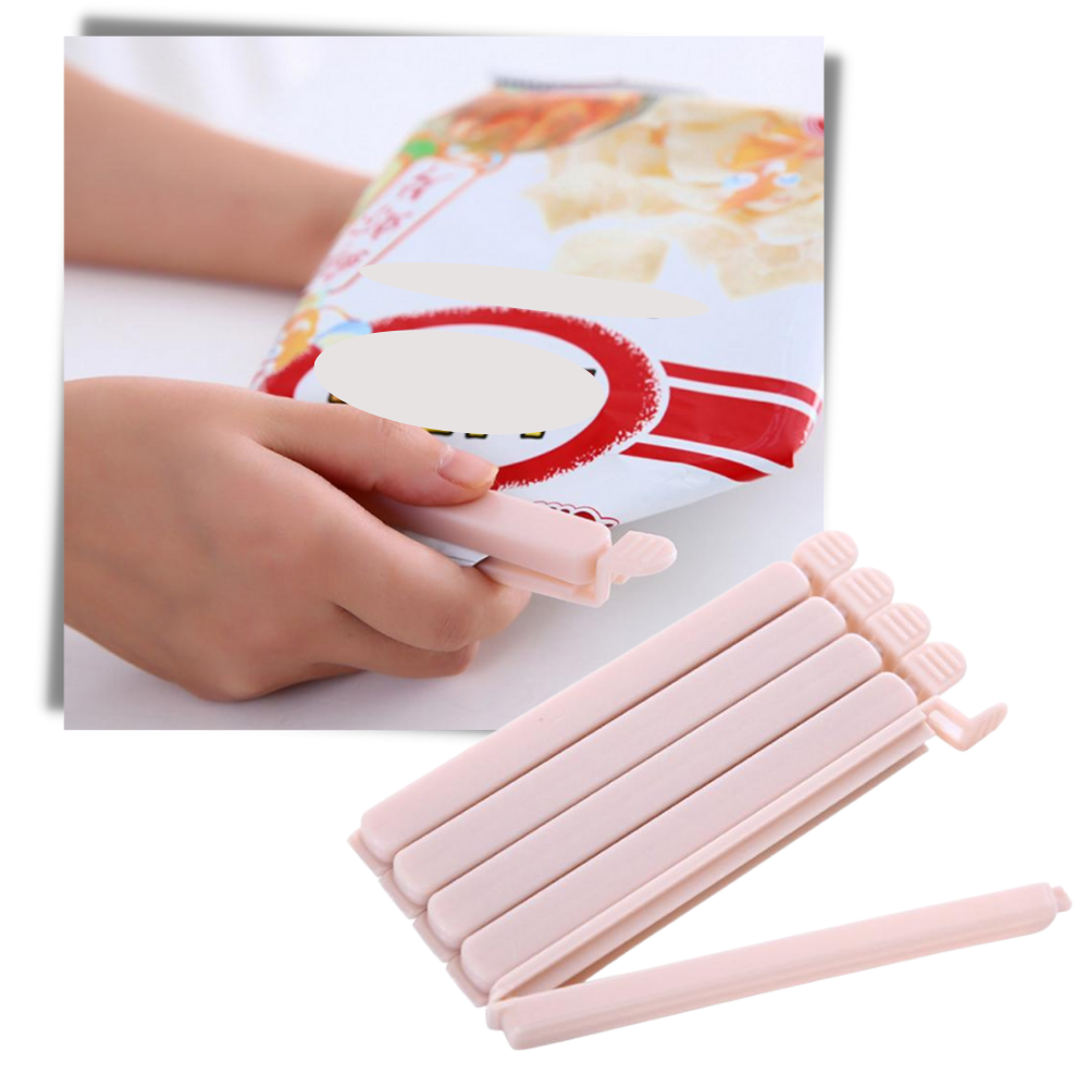 Pakke med 15 forseglingsklemmer til madpakker - Ozerty