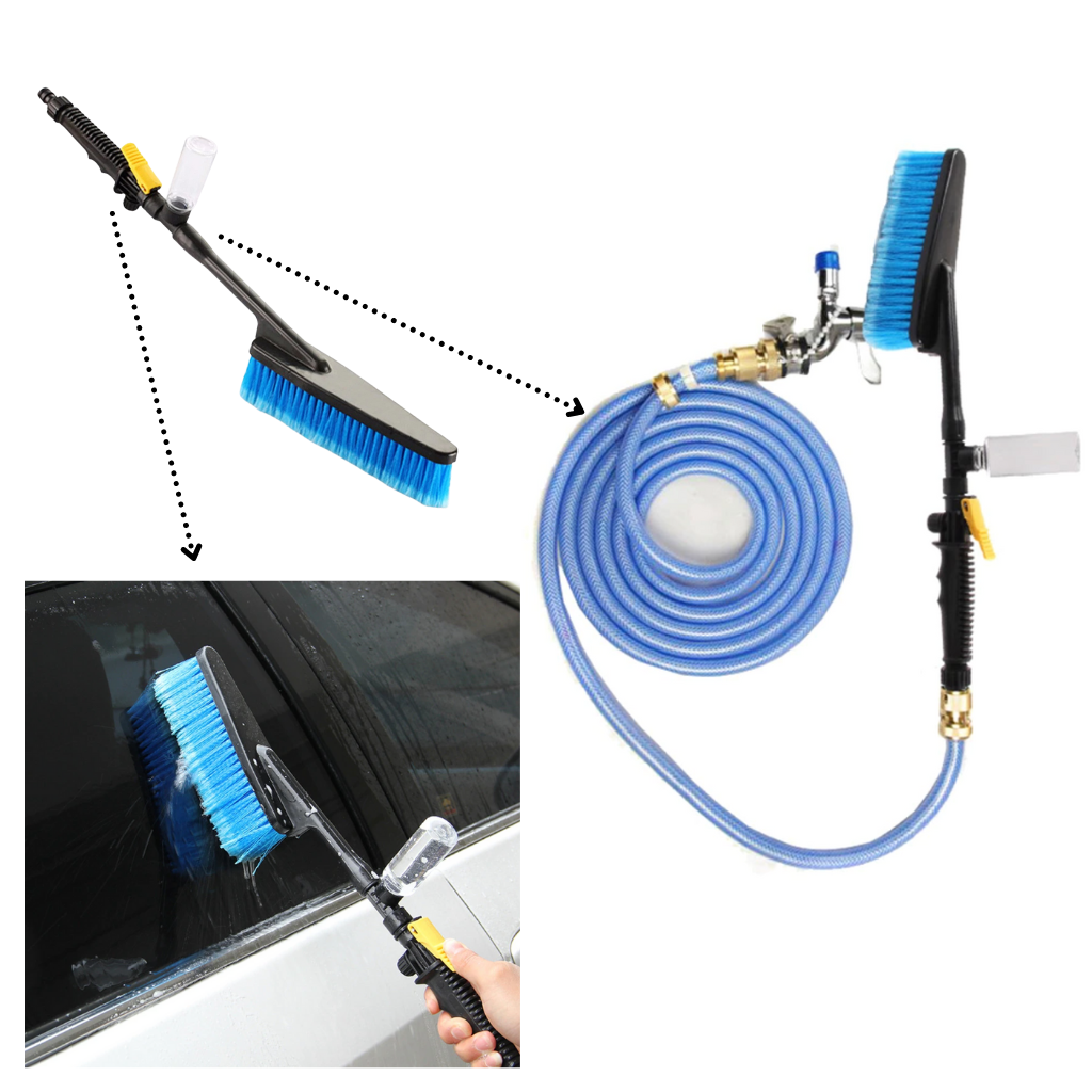 Foldbart Rengøringsbørstesæt til Bilen - Ozerty