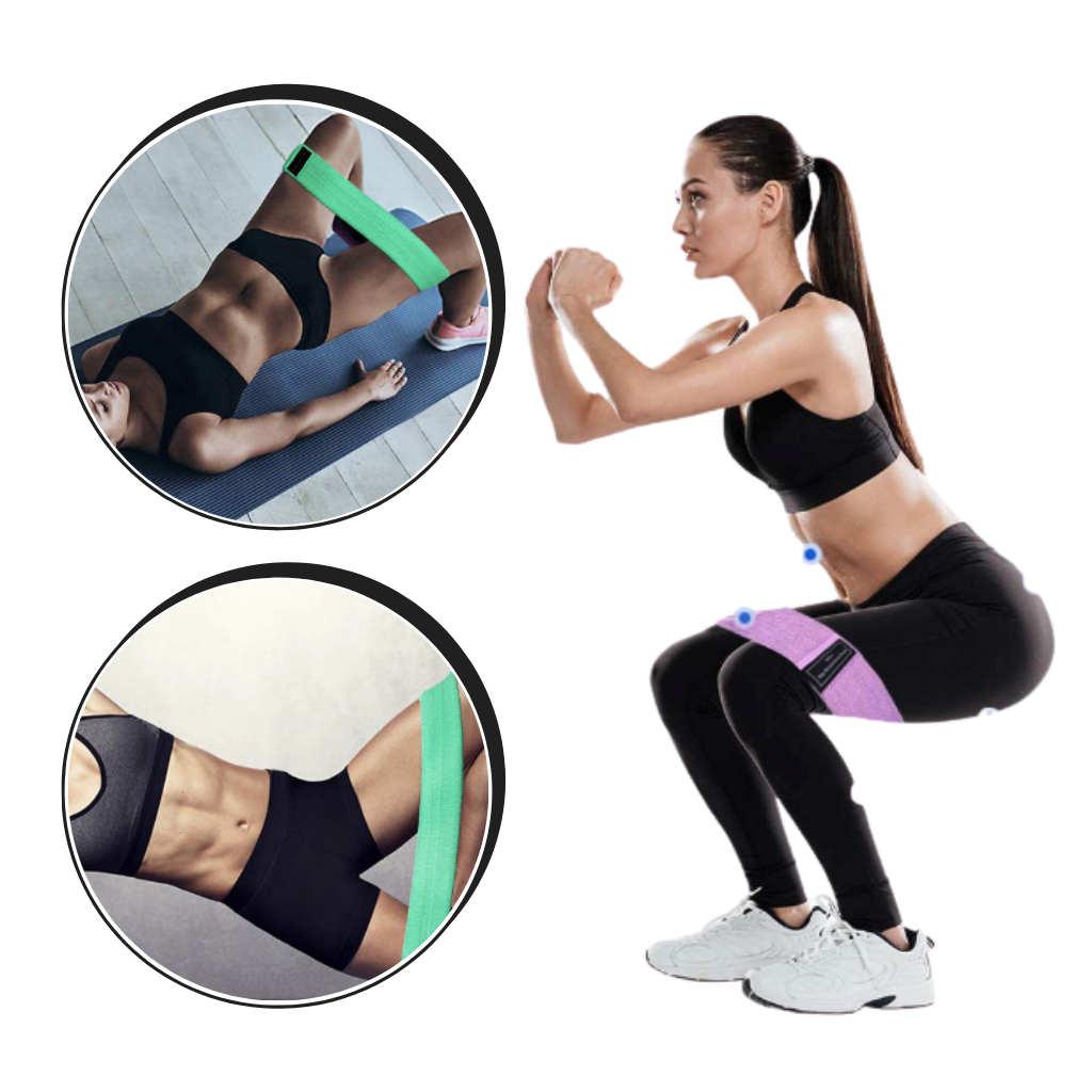 Elastikbånd med Modstand 3 stk. Sæt - Ozerty