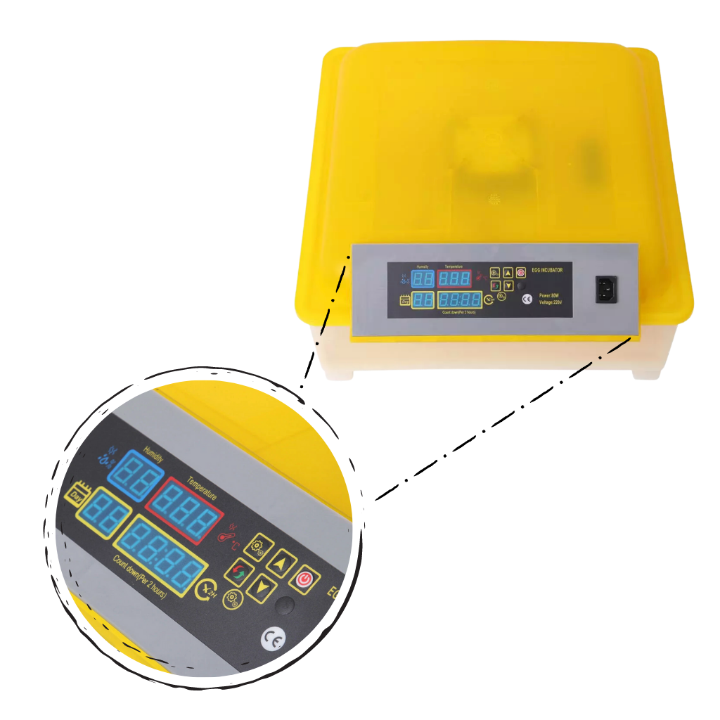 Automatisk rugemaskine til udrugning af 48 æg - Ozerty