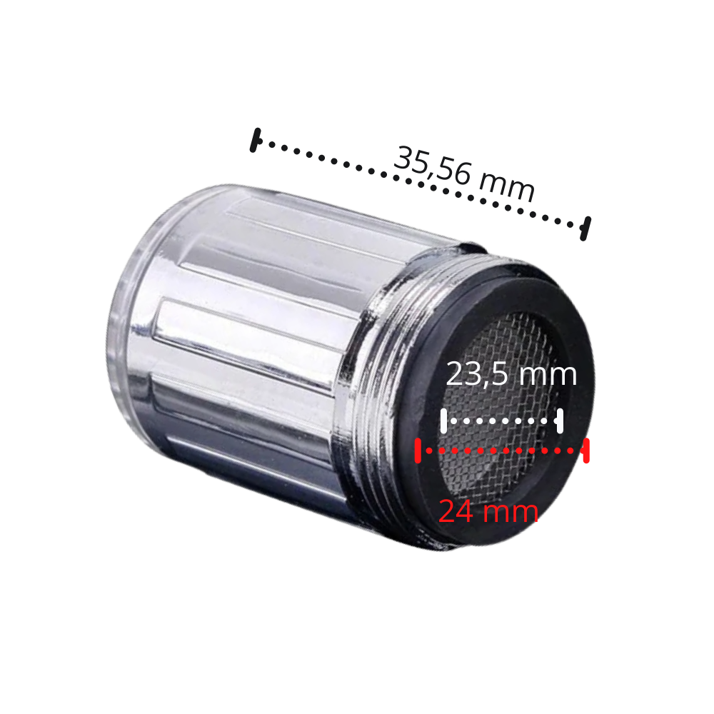 Vandhane med farveskiftende temperatursensor - Ozerty