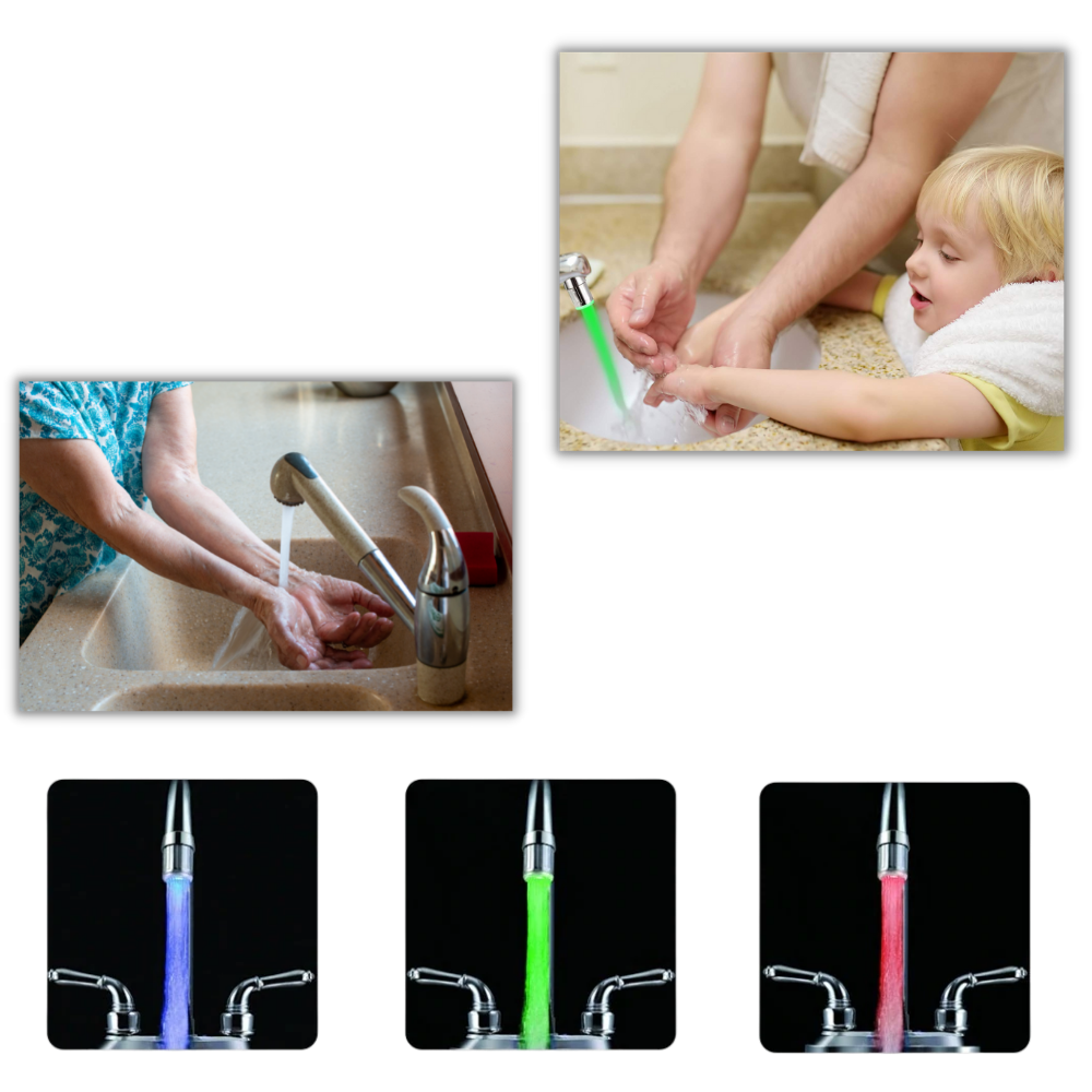 Vandhane med farveskiftende temperatursensor - Ozerty