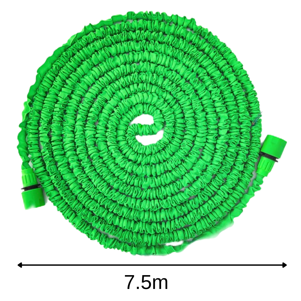 7.5 m udvidelig haveslange med sprøjtepistol - Ozerty