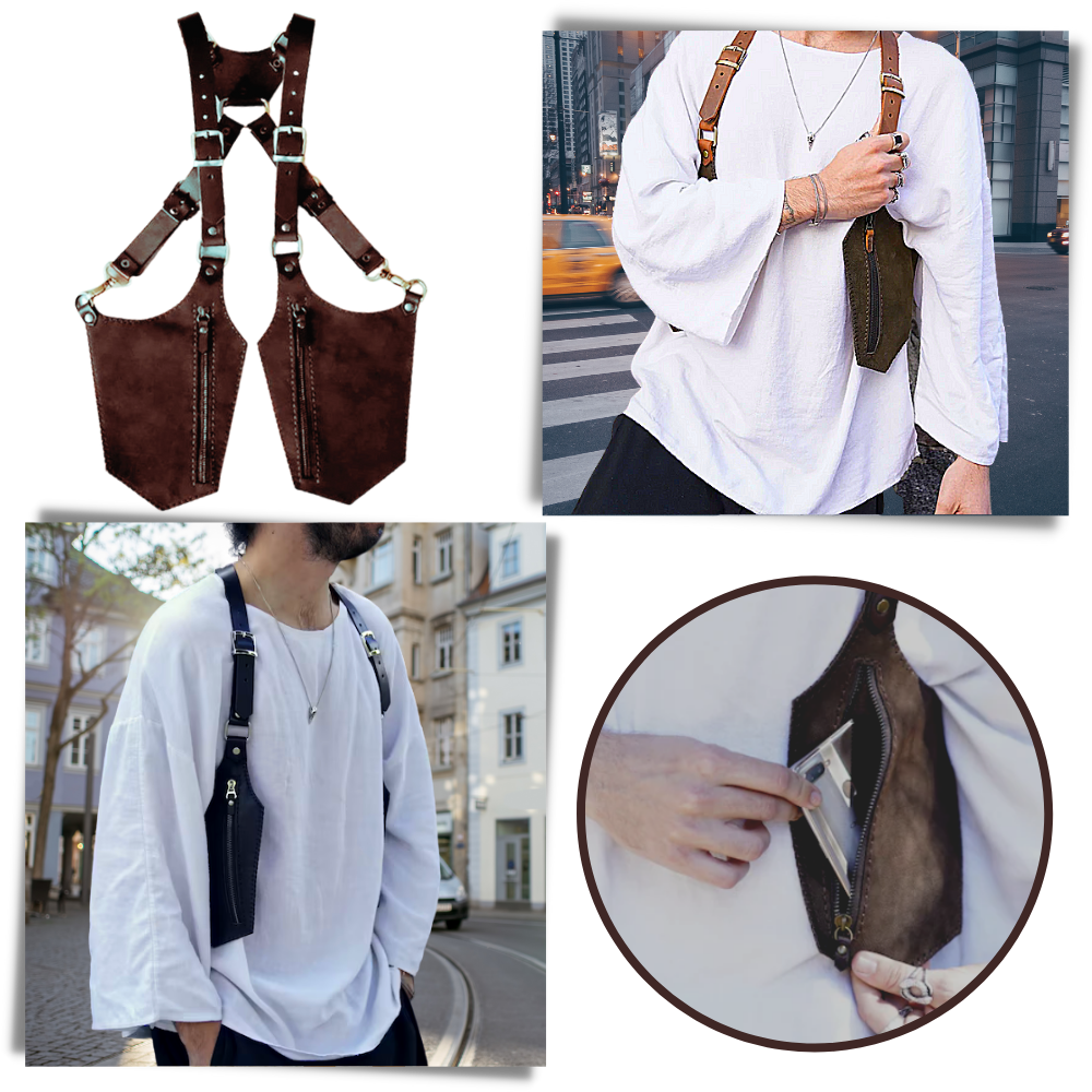 Snatch-sikre vintage taske - Ozerty