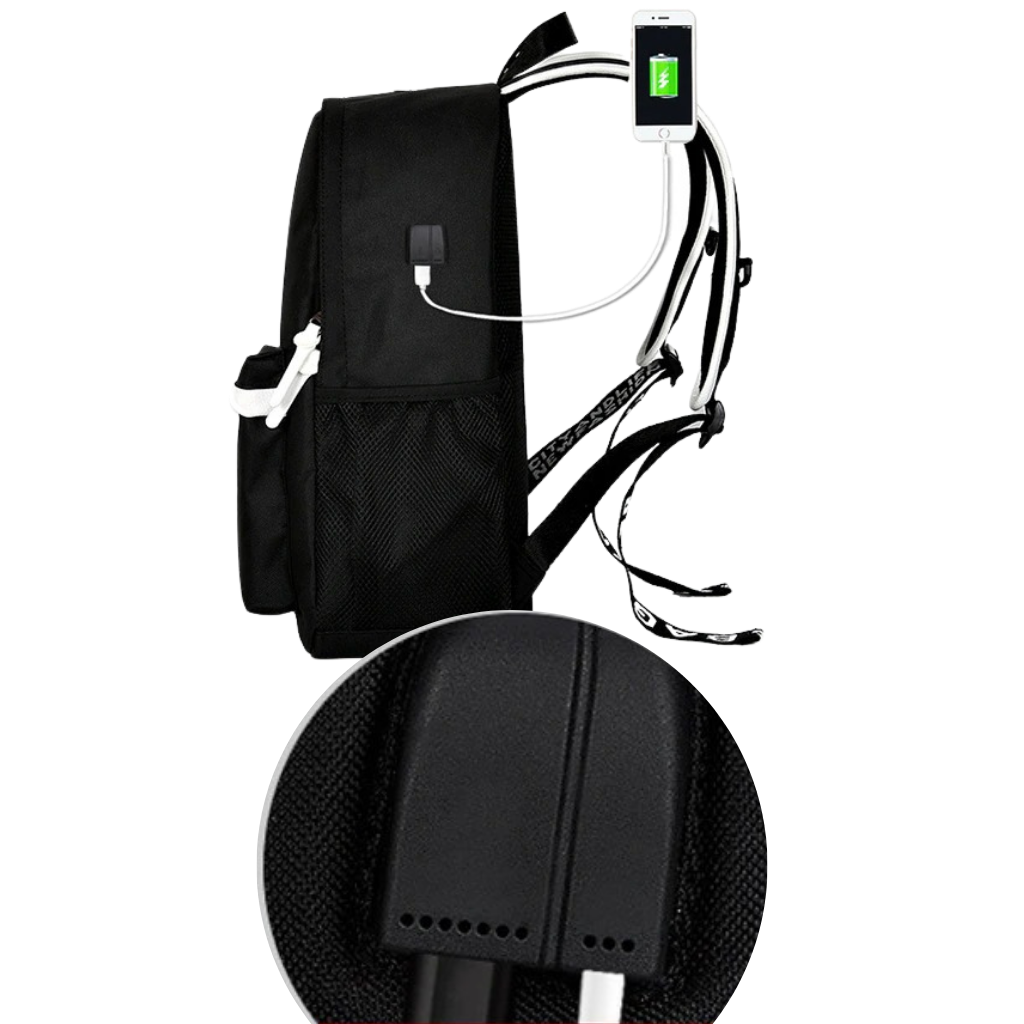 Lysende anime rygsæk til laptop - Ozerty