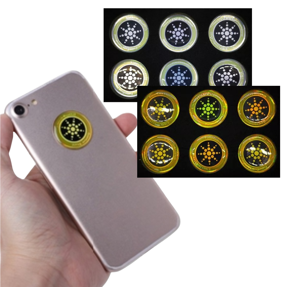 Pakke med 6 anti-strålings klistermærker - Ozerty