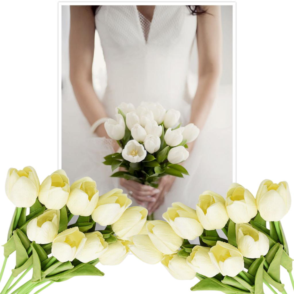 Kunstig Tulipanblomster (10 stk.) - Ozerty