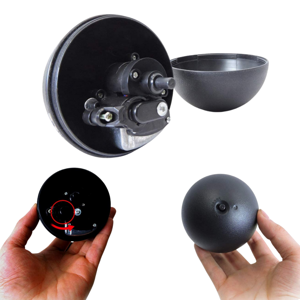 Automatisk bevægelig rullekugle til hund med udskiftelige dæksler - Ozerty