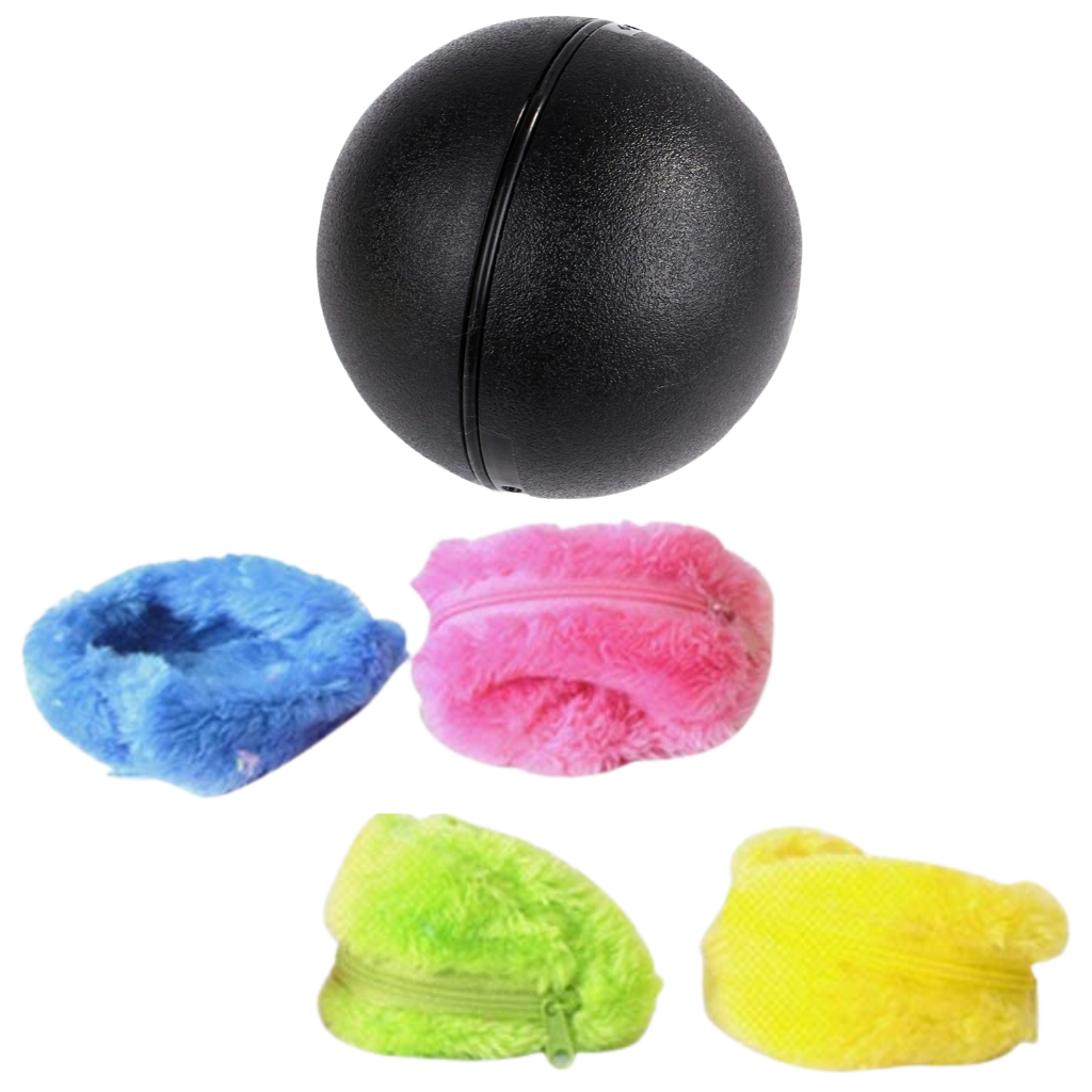 Automatisk bevægelig rullekugle til hund med udskiftelige dæksler - Ozerty