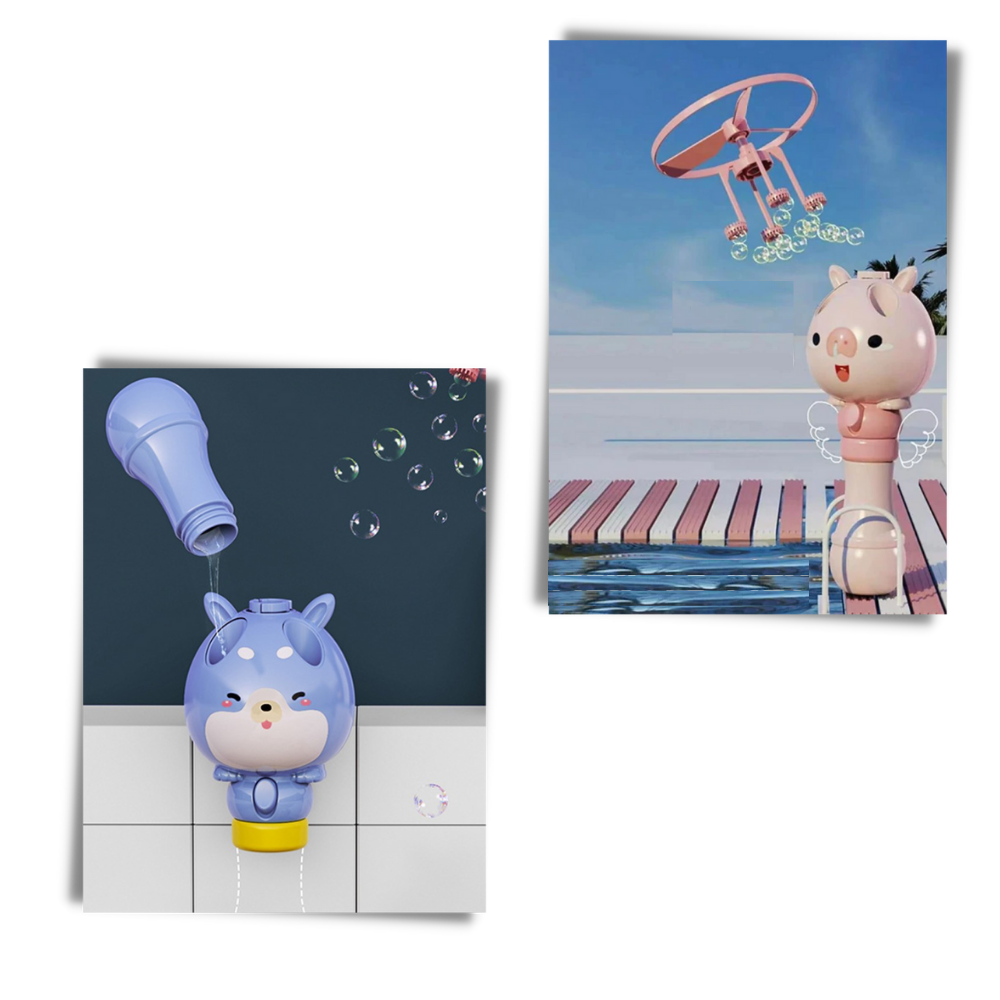 2-i-1 legetøjs boblemaskine - Ozerty