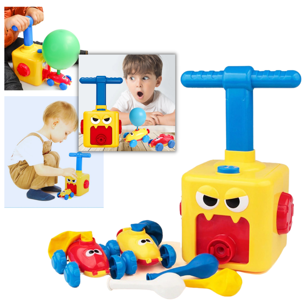 Ballonlegetøjs bil med løfteraket - Ozerty