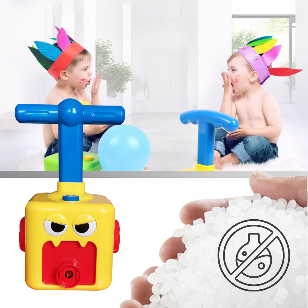 Ballonlegetøjs bil med løfteraket - Ozerty