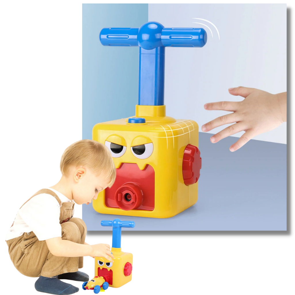 Ballonlegetøjs bil med løfteraket - Ozerty