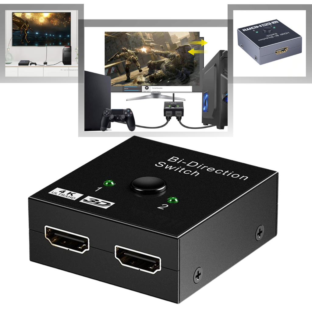 Bi-direktionel HDMI Splitter 4K - Ozerty