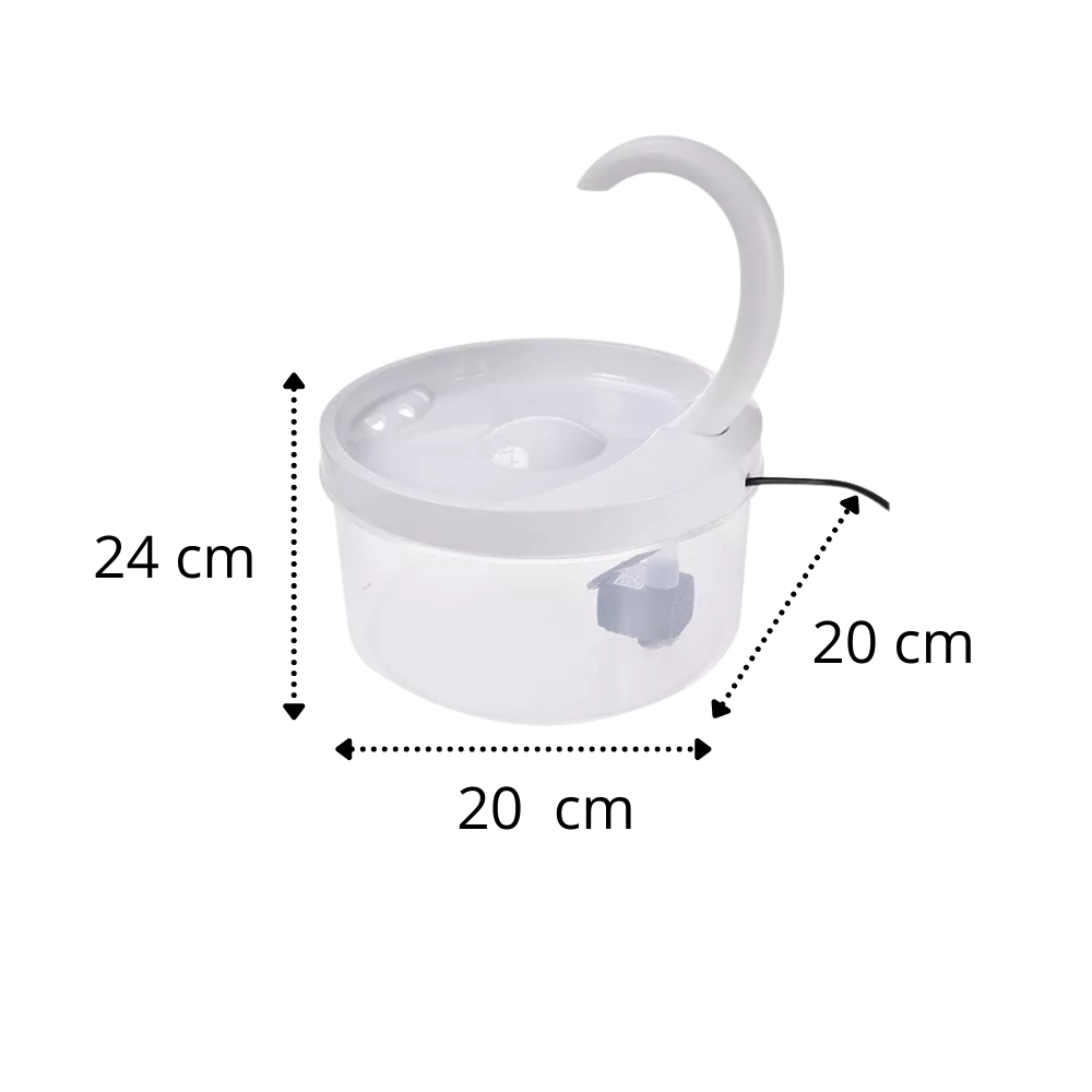 Auto springvand til kat med LED-lys - Ozerty