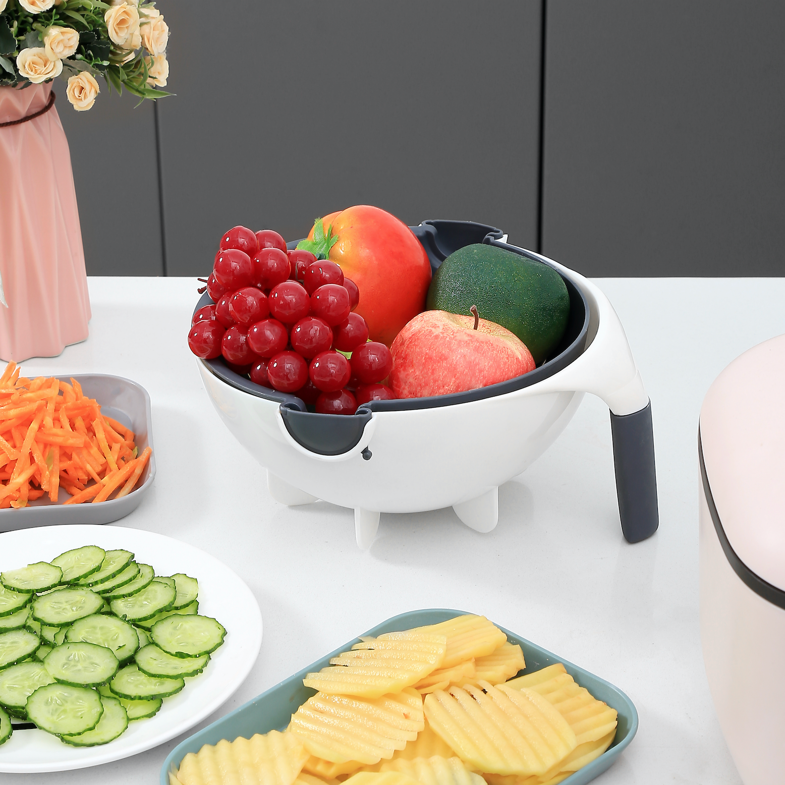 4 i 1 grøntsagsskærer