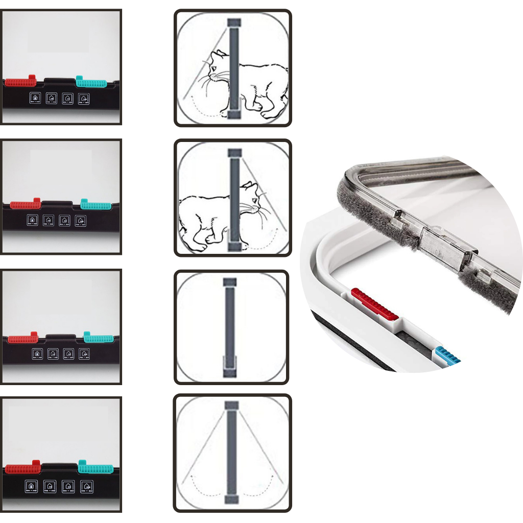 Dør med kattelukning - Ozerty