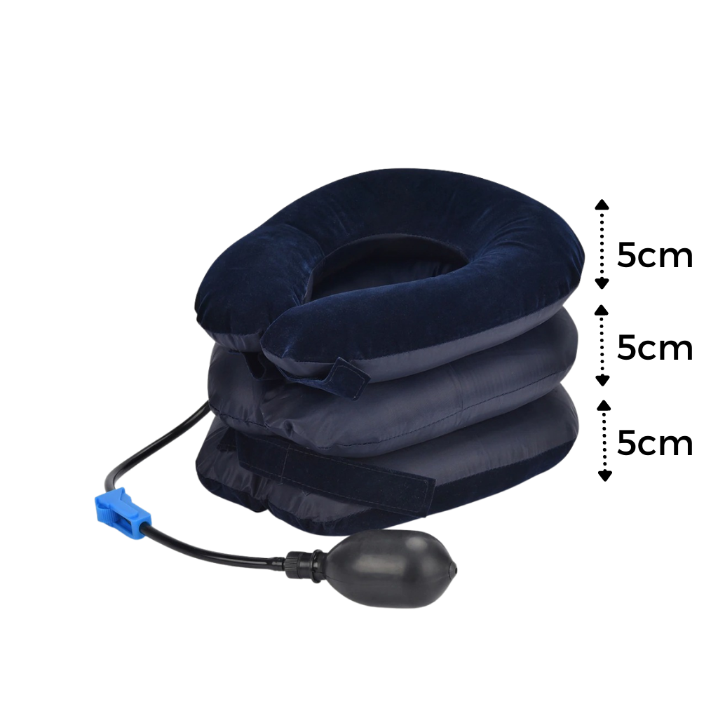 Oppustelig krave til træk af halshvirvelsystemet - Ozerty