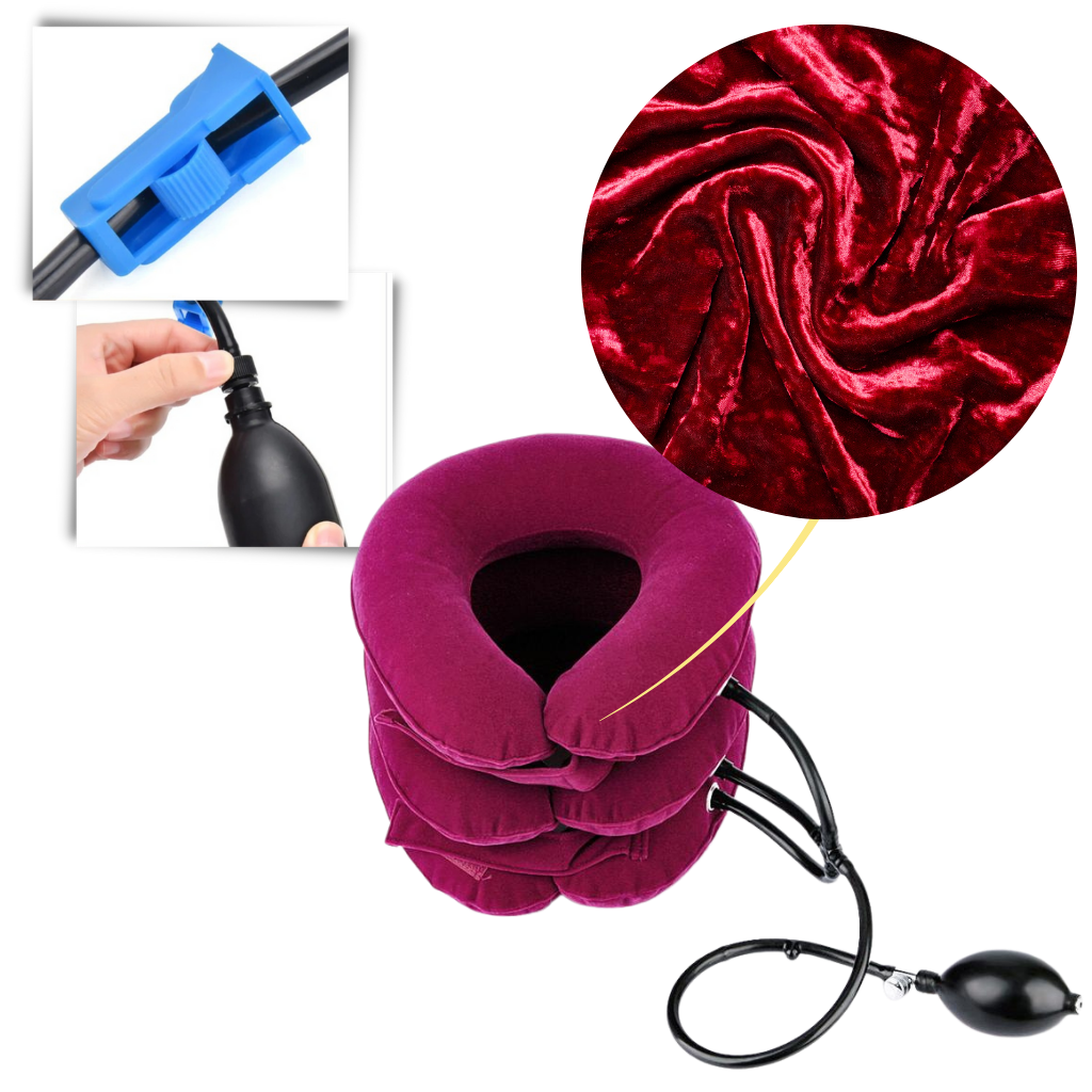 Oppustelig krave til træk af halshvirvelsystemet - Ozerty