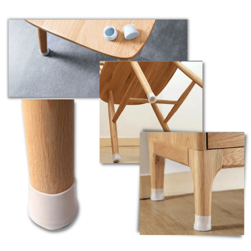 Pakke med 8 beskyttelsesovertræk af silikone til møbler - Ozerty