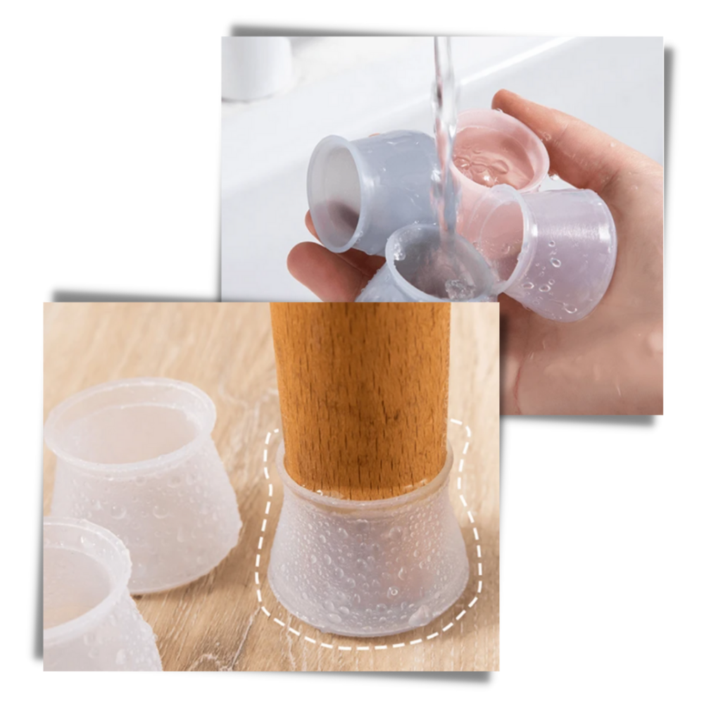 Pakke med 8 beskyttelsesovertræk af silikone til møbler - Ozerty