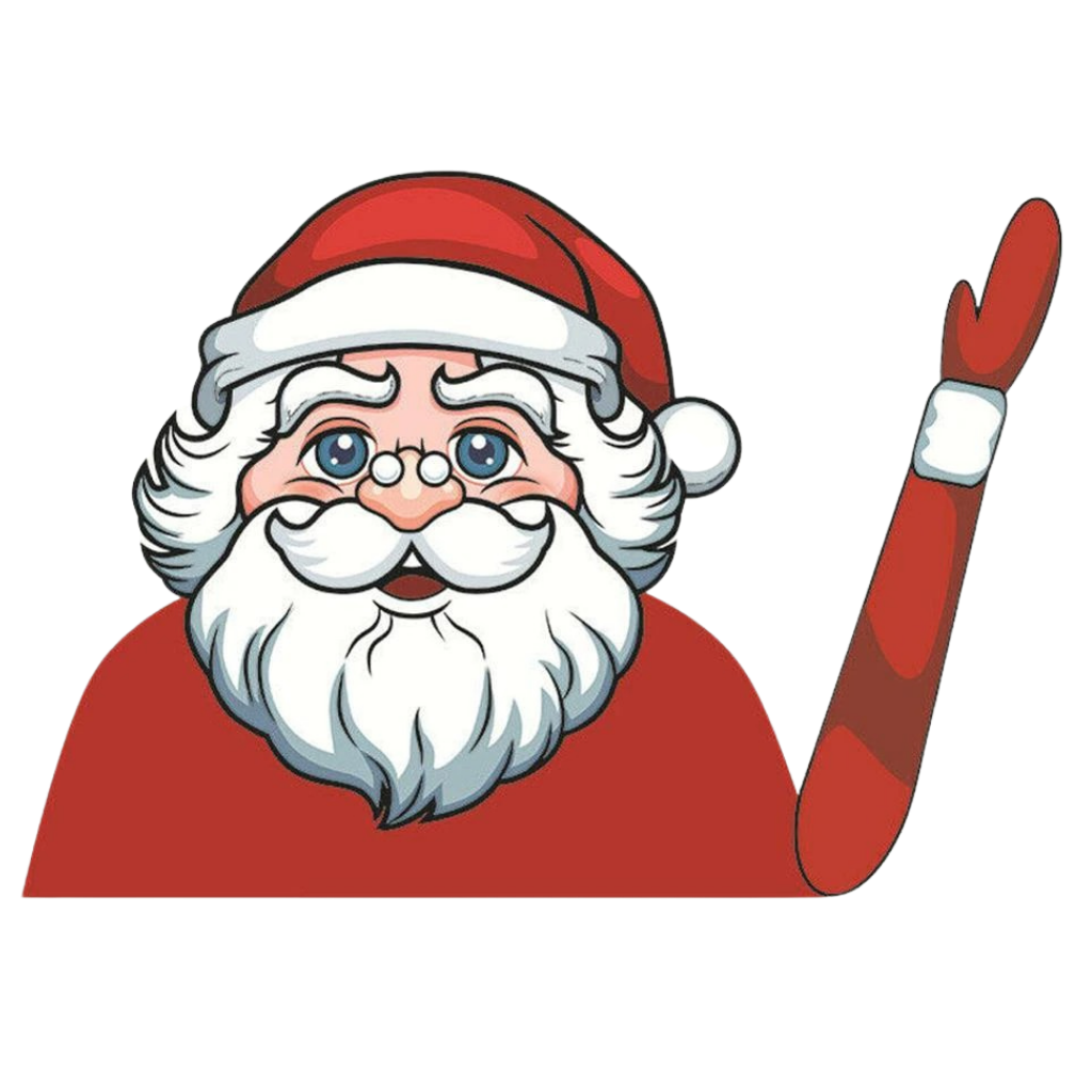 Vindrudevisker klistermærke til jul