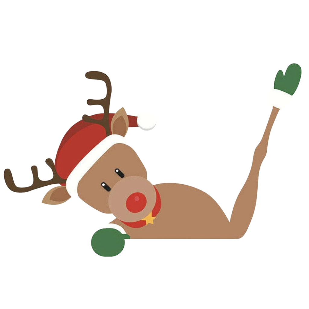 Vindrudevisker klistermærke til jul