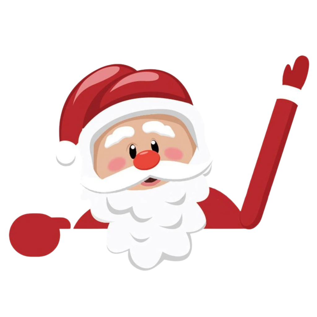 Vindrudevisker klistermærke til jul