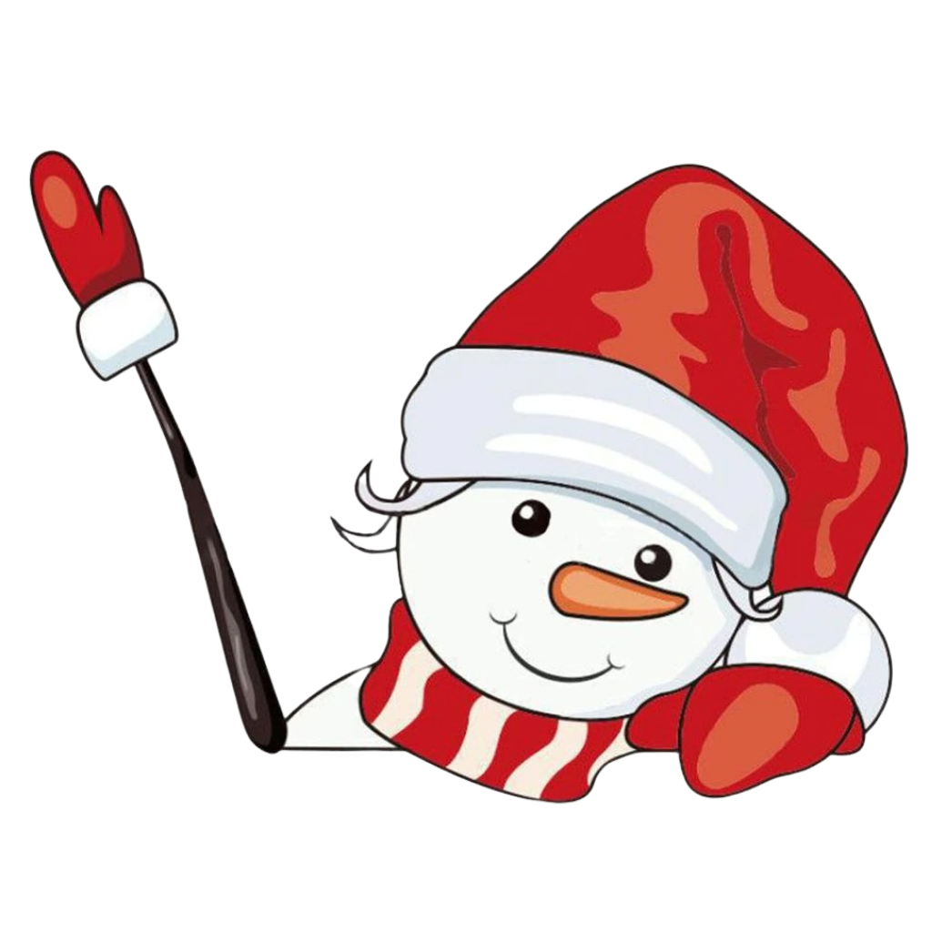 Vindrudevisker klistermærke til jul