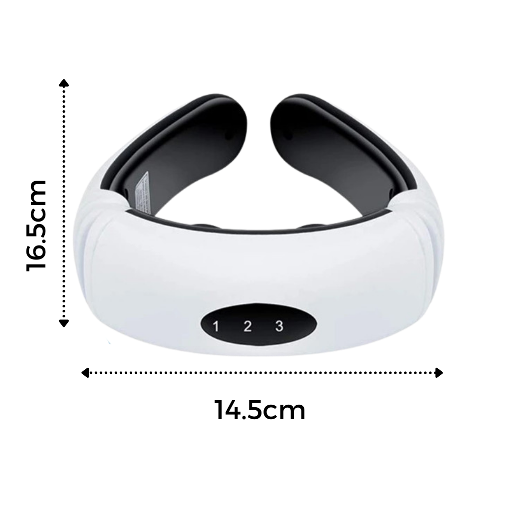 Cirkulær nakkemassager med cirkulær trækkraft og infrarød varme - Ozerty